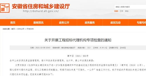安徽開展工程招標(biāo)代理機(jī)構(gòu)專項(xiàng)檢查 三大核心內(nèi)容納入重點(diǎn)核查范圍